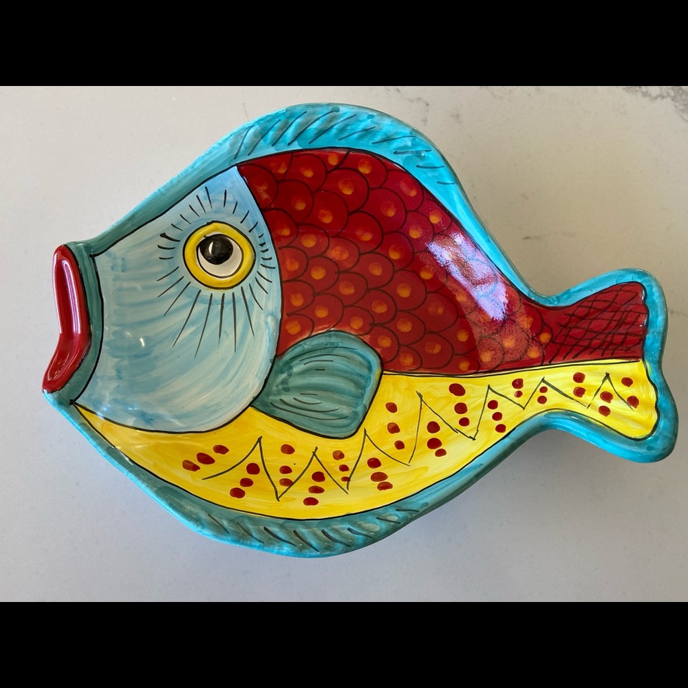 Vietri ceramic fish bowl/platter.